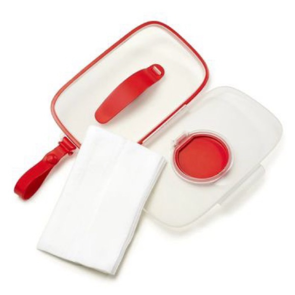 Skip Hop Grab & Go Snug Seal Wipes Case, Red